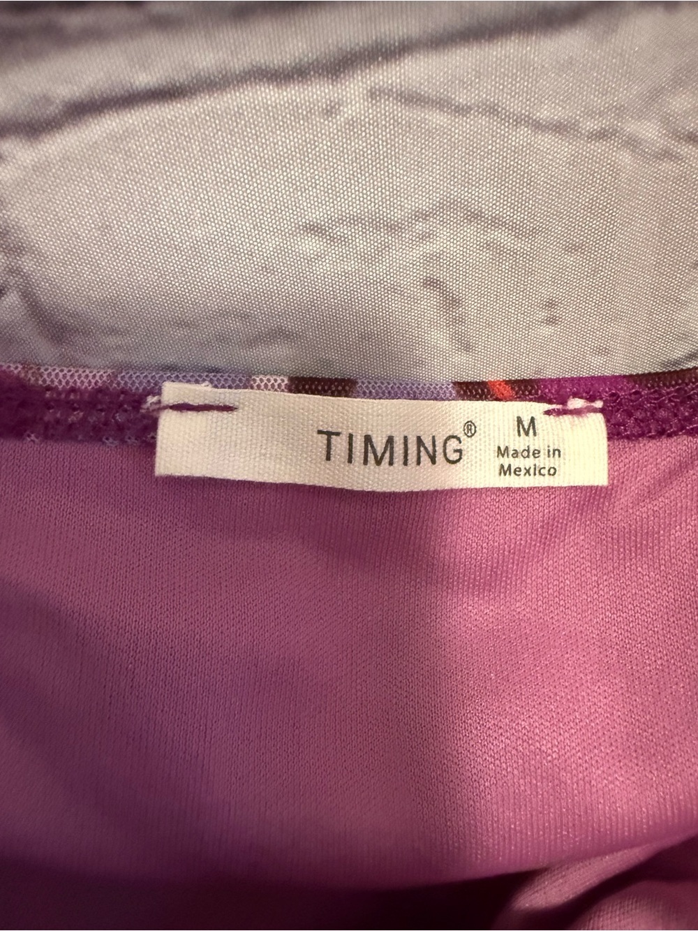Timing Purple Floral Slip Strapless Dress with Pink Accents - Picture 6 of 7